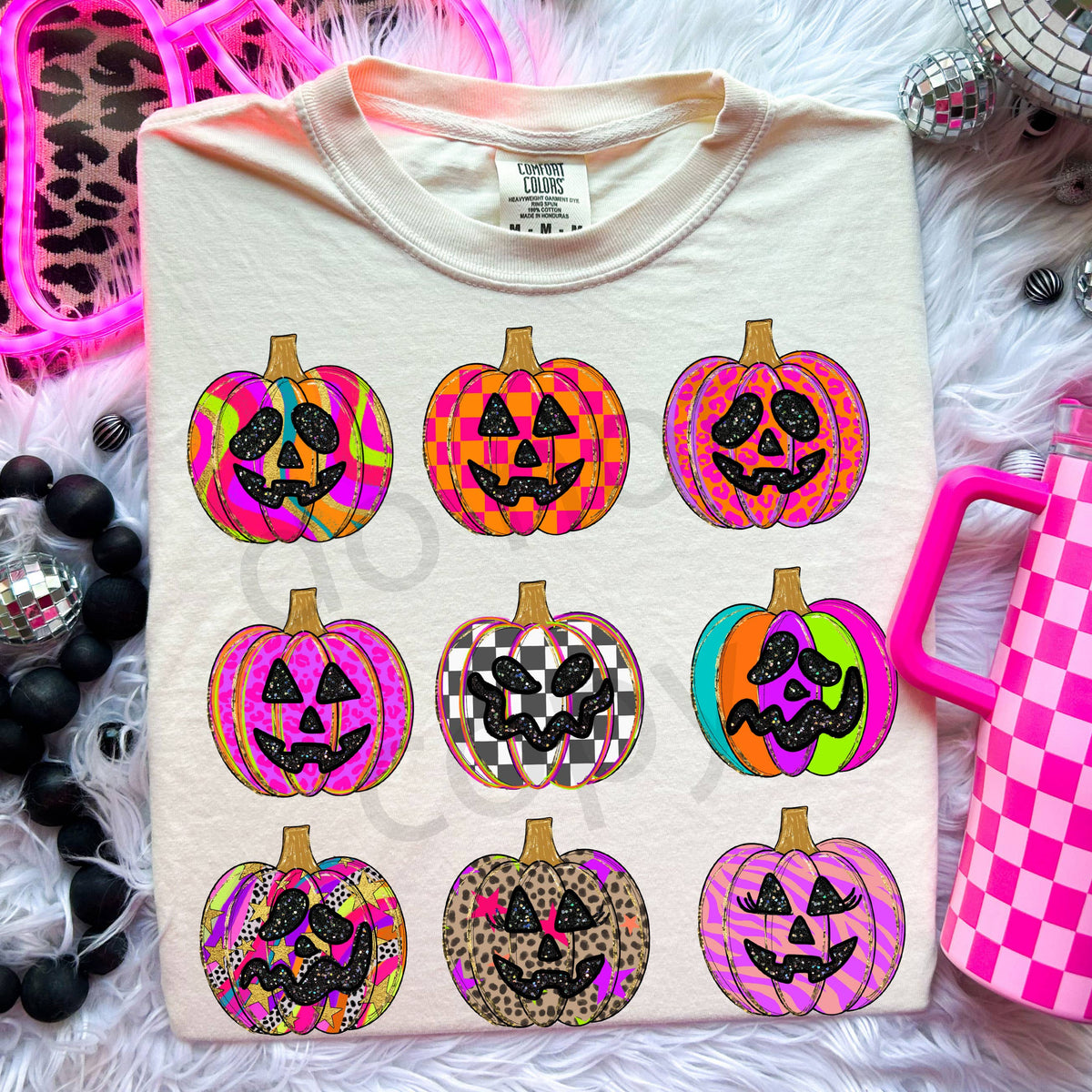 Preppy Colored Pumpkins Tee