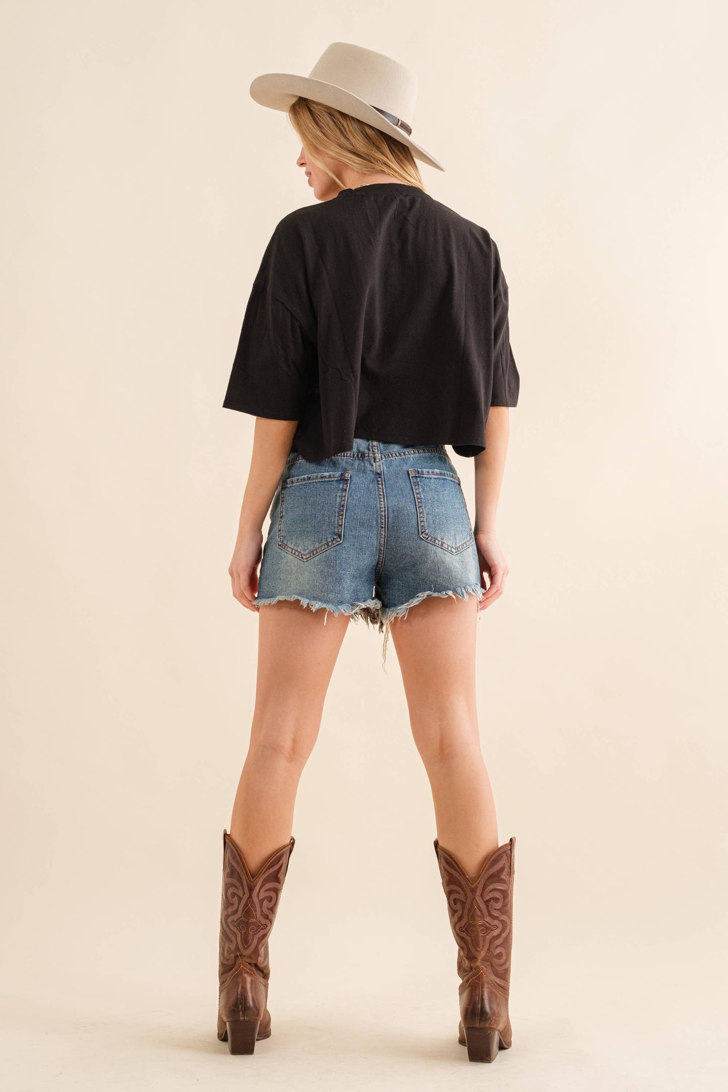 Embellished Sequin Game Day Graphic Crop Tee