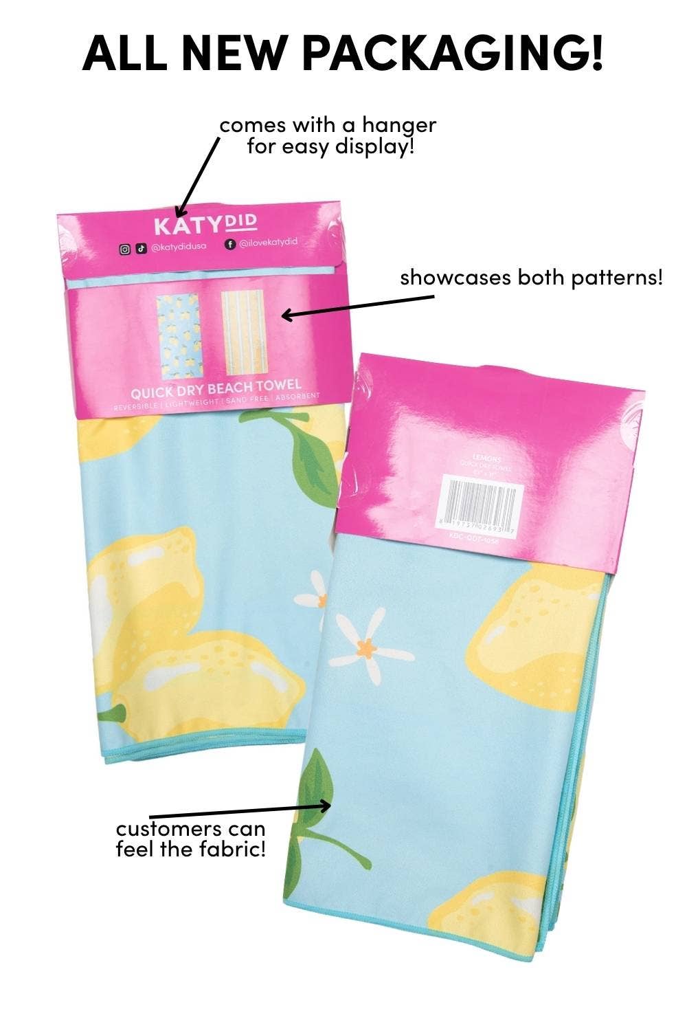 Blue Bow Microfiber Towel