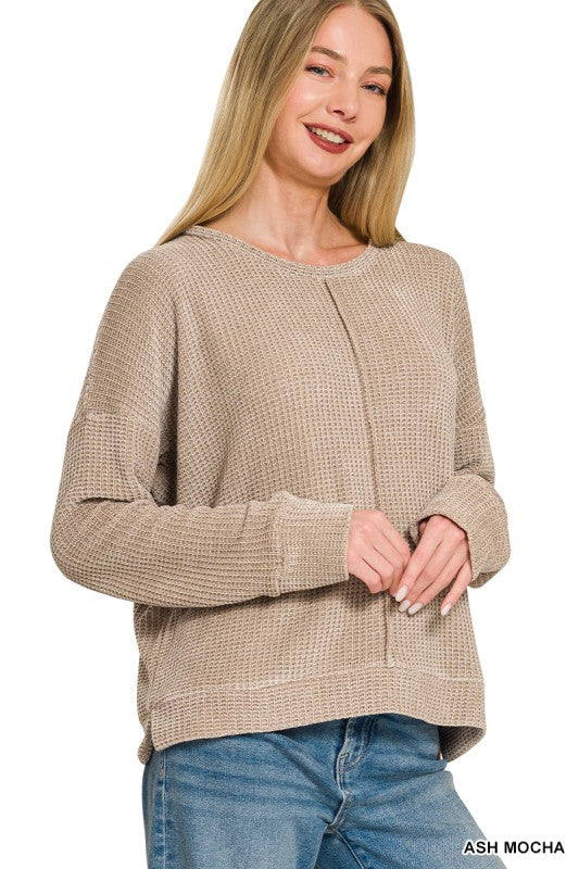 Chenille Waffle Sweater