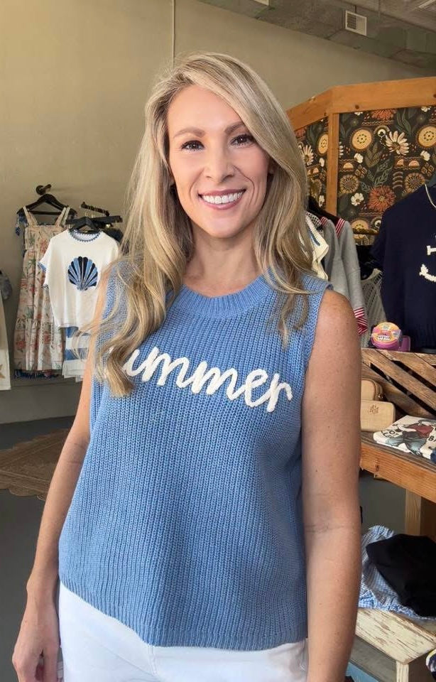 SUMMER SWEATER TANK TOP