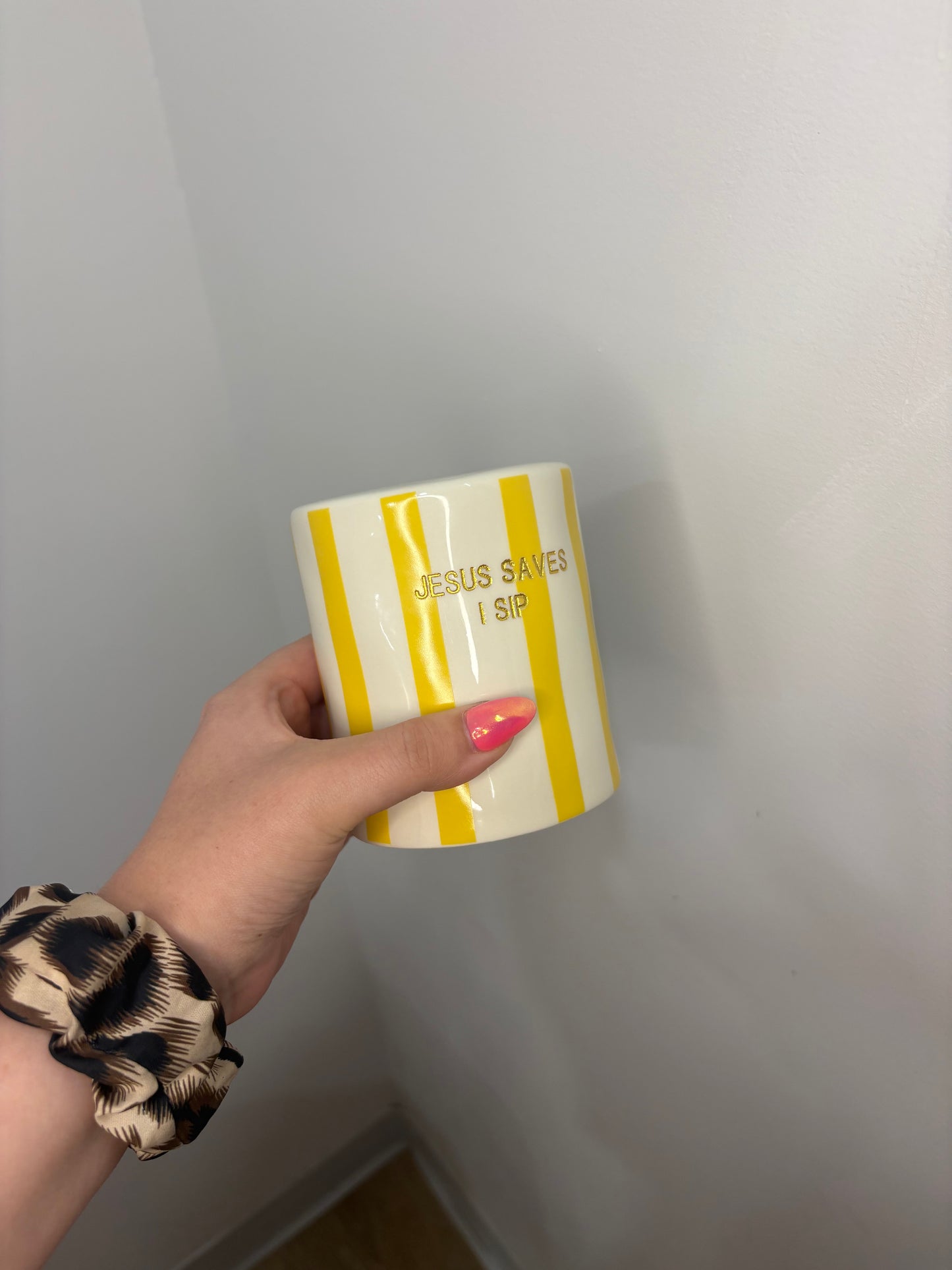 | "Jesus Saves I Sip" Coffee Cup