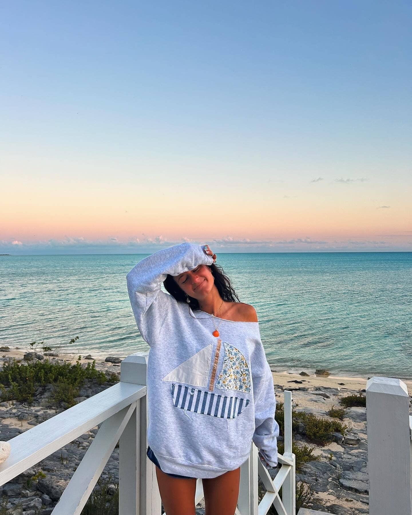 Long Sleeve Top/Sailboat