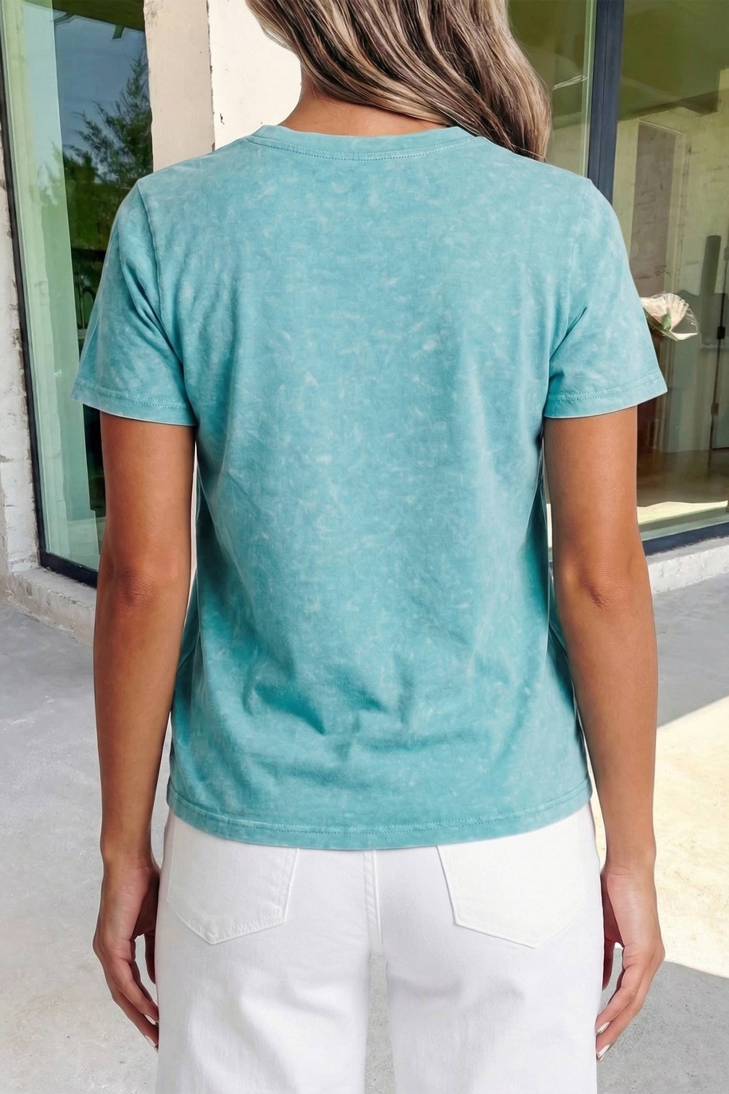 Western Embroidered Detail Tee