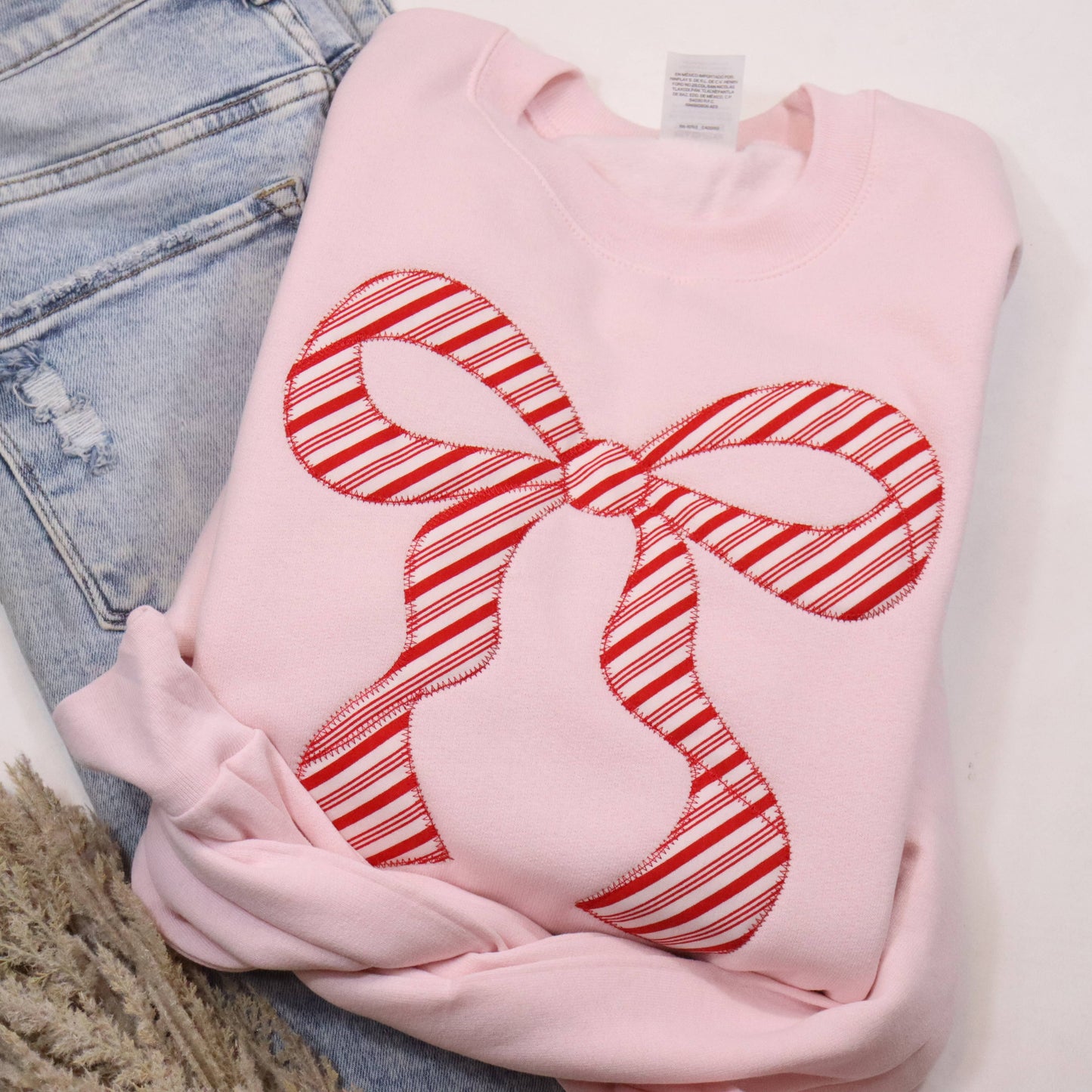 Peppermint Bow (Christmas) Sweatshirt