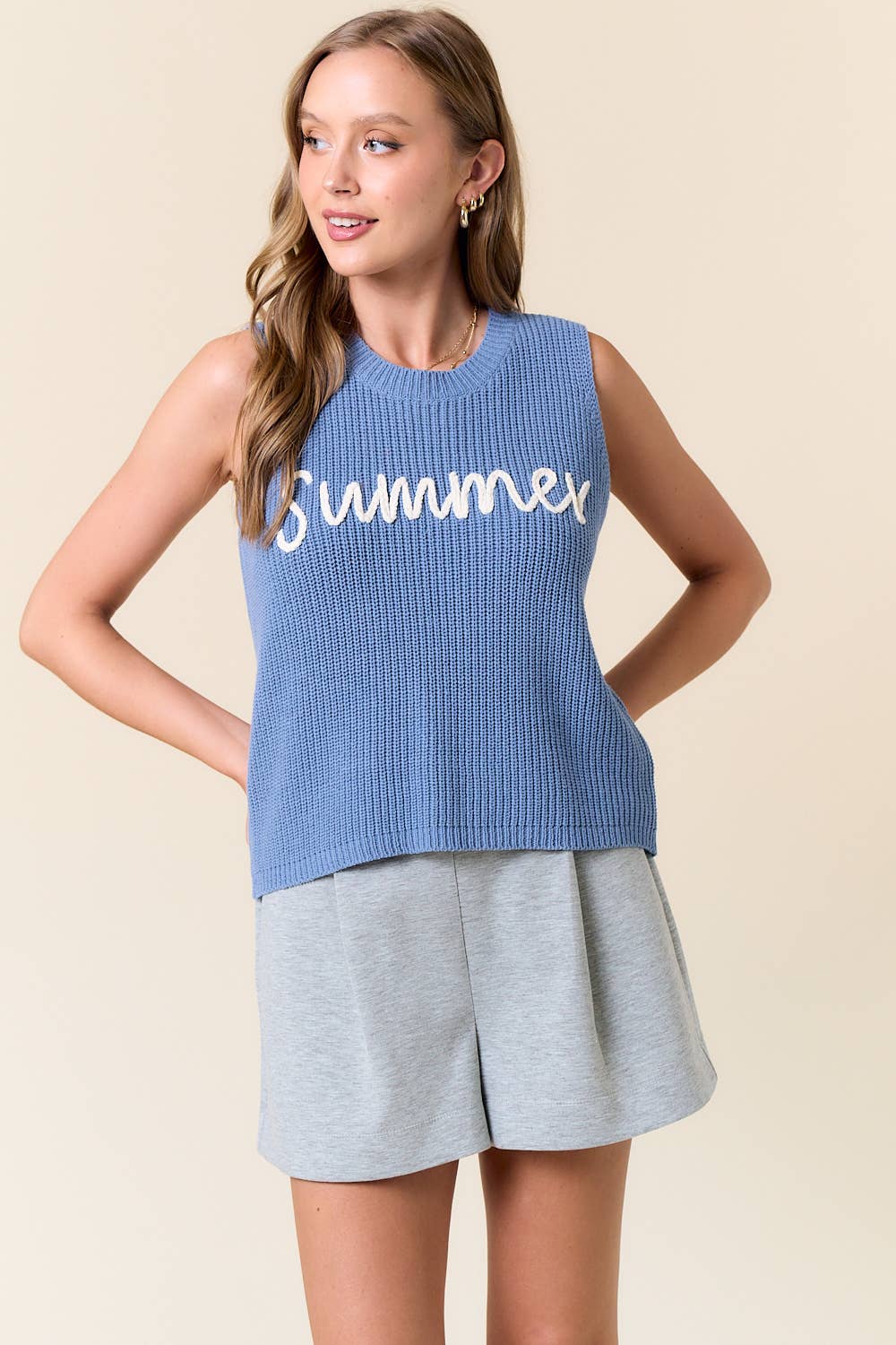 SUMMER SWEATER TANK TOP