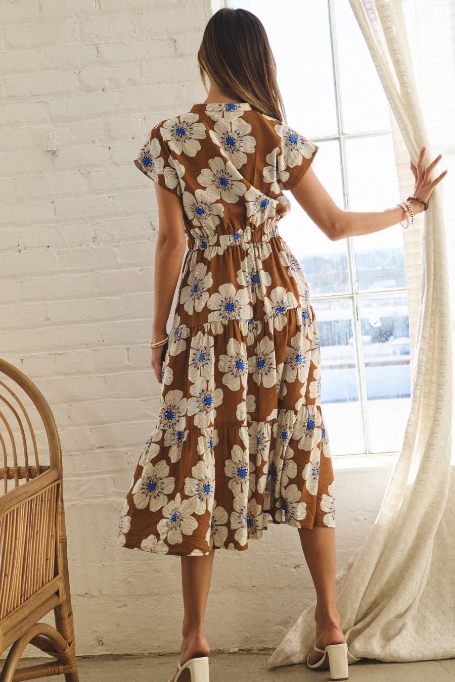 Floral Printed Midi Dress