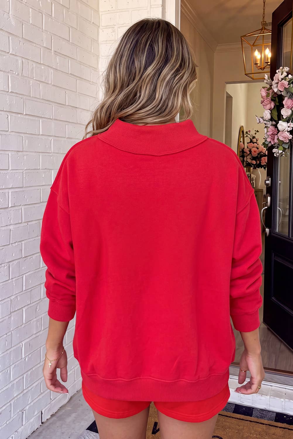 Saved By Grace Mock Neck Sweatshirt