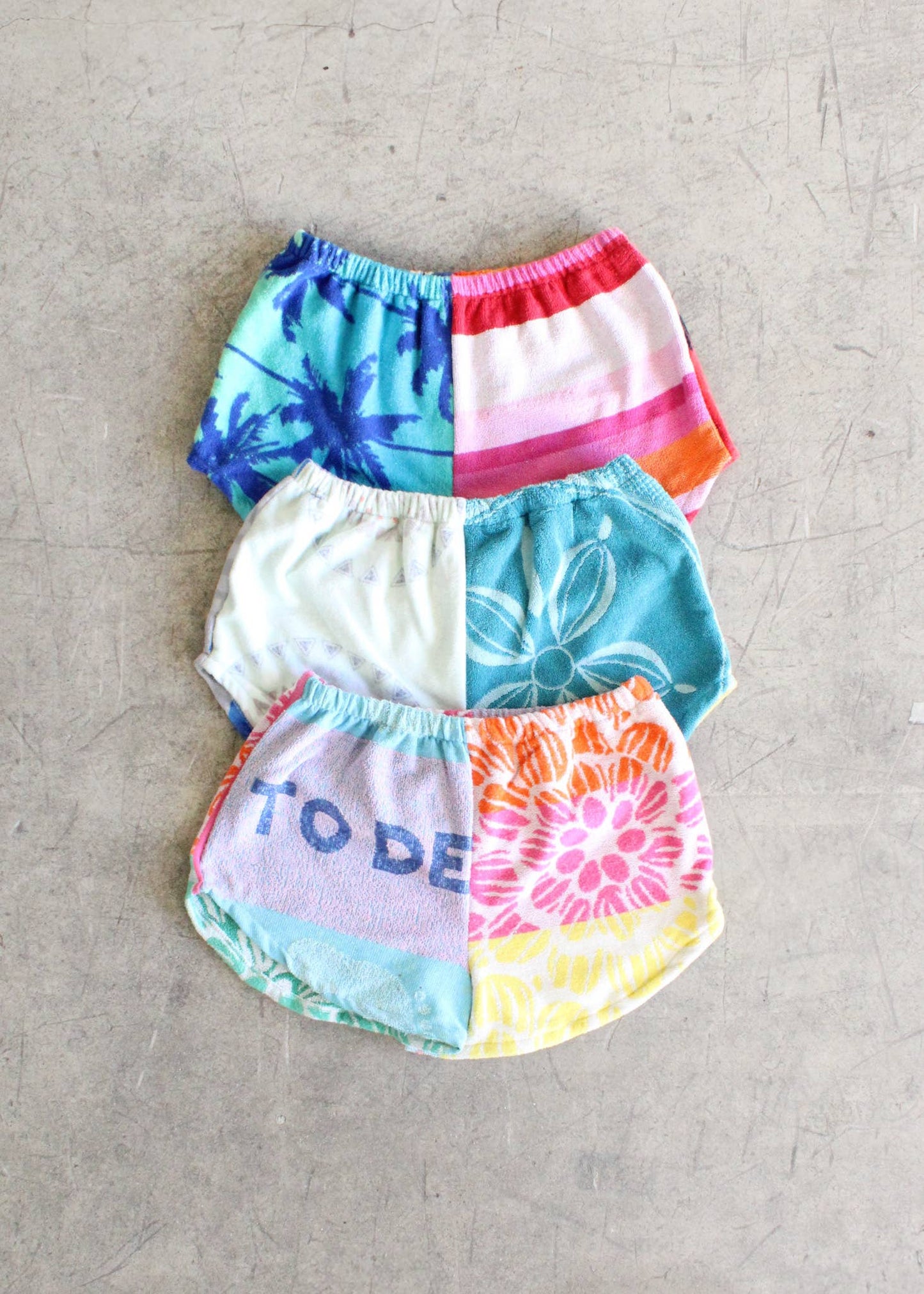 Dyed Towel Shorts