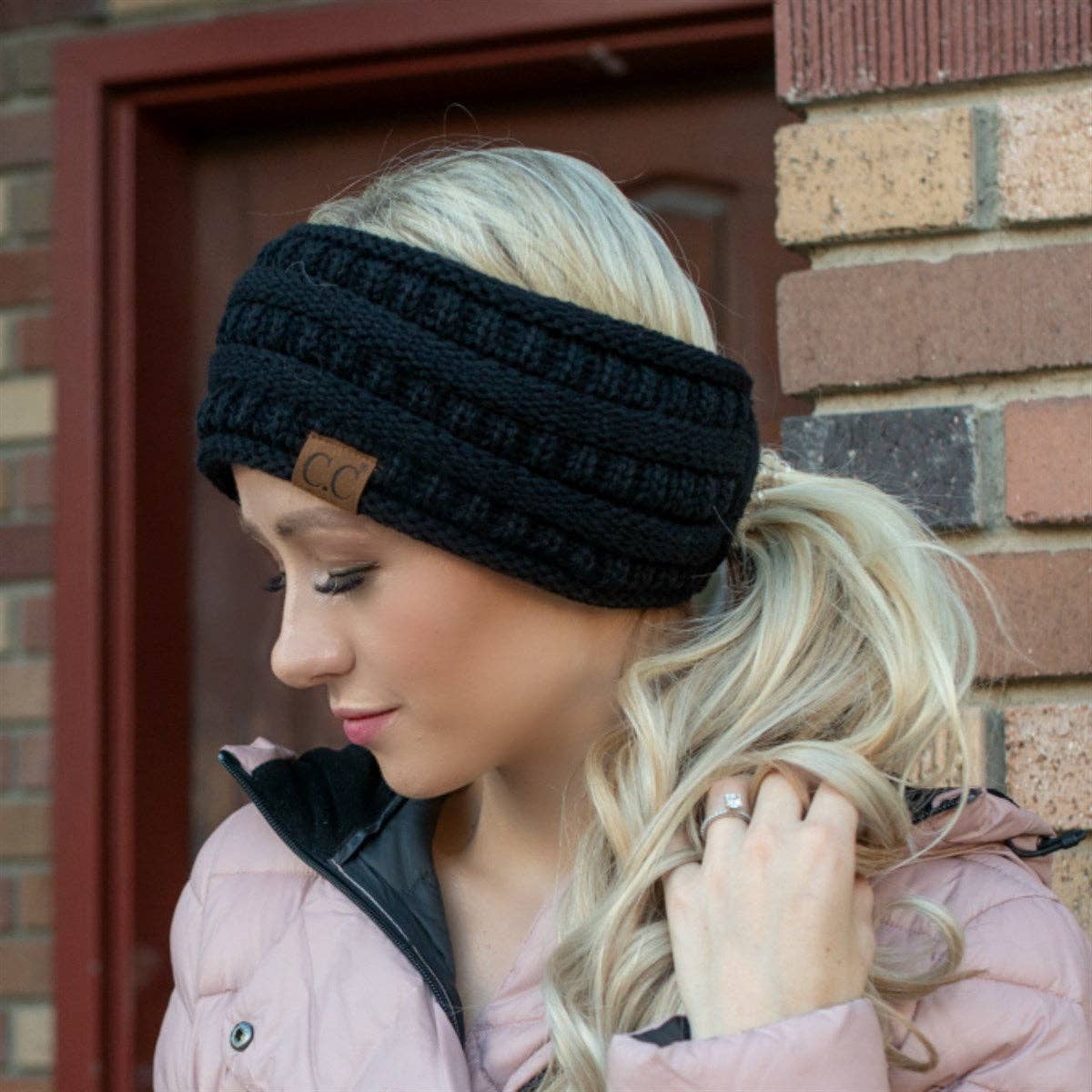 C.C Lined Pony Fashion Headband