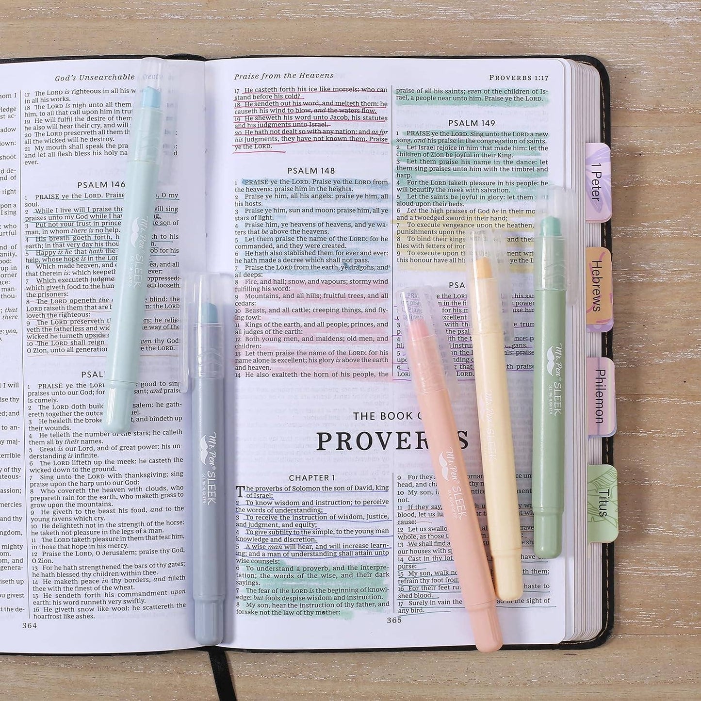 Mr. Pen No Bleed Bible Highlighters & Pens