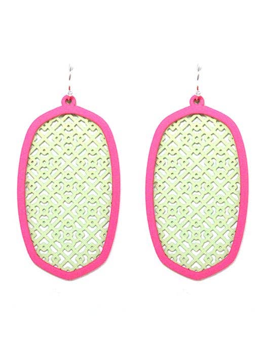 Pattern Dangle Earrings