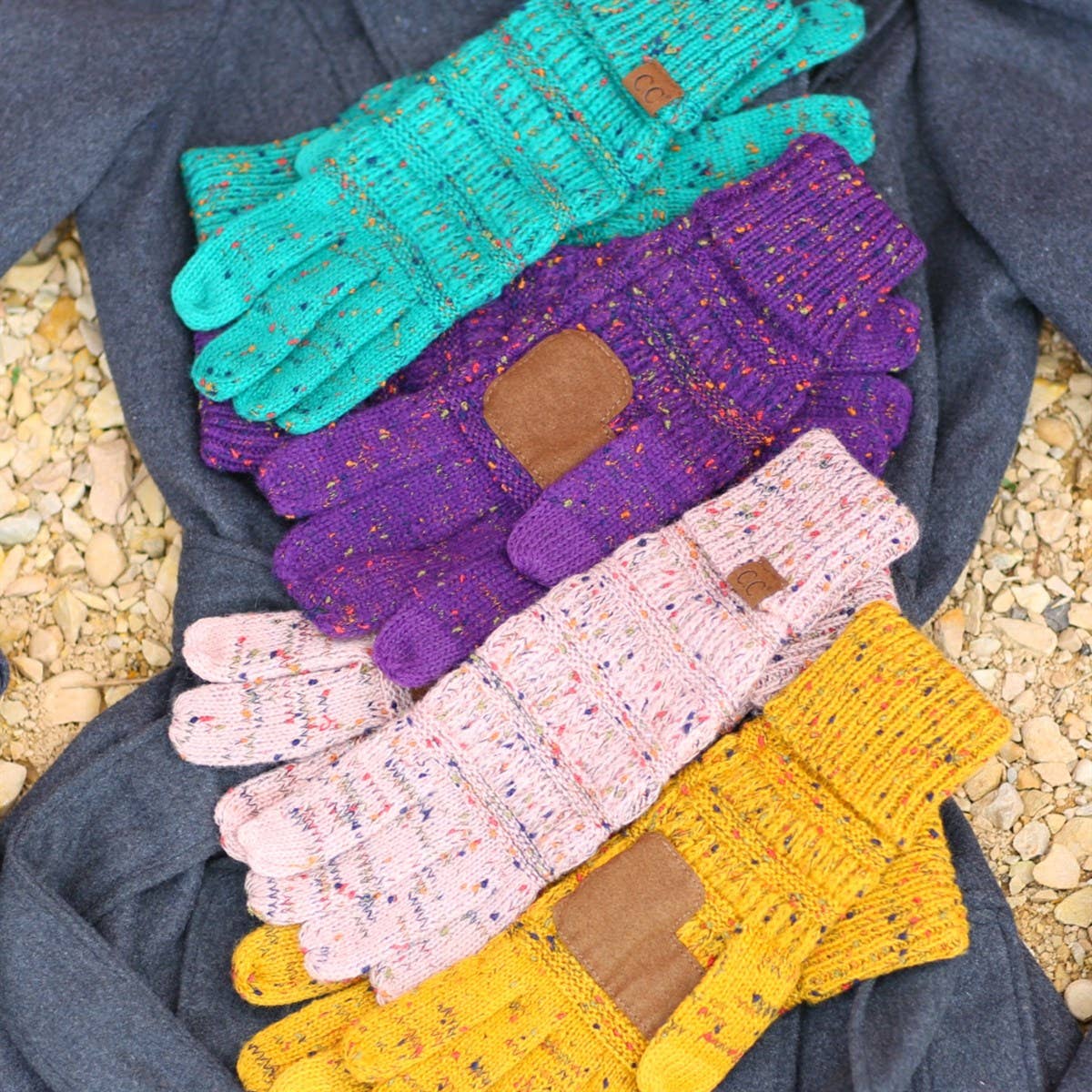 CC Cozy Confetti Tech Screen Gloves ( G-33 )