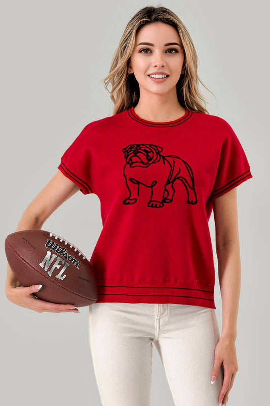Abstract Bulldog Gameday Sweater
