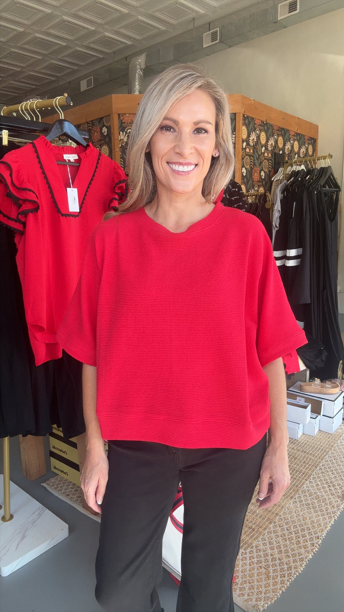 Double Knit Banded Top