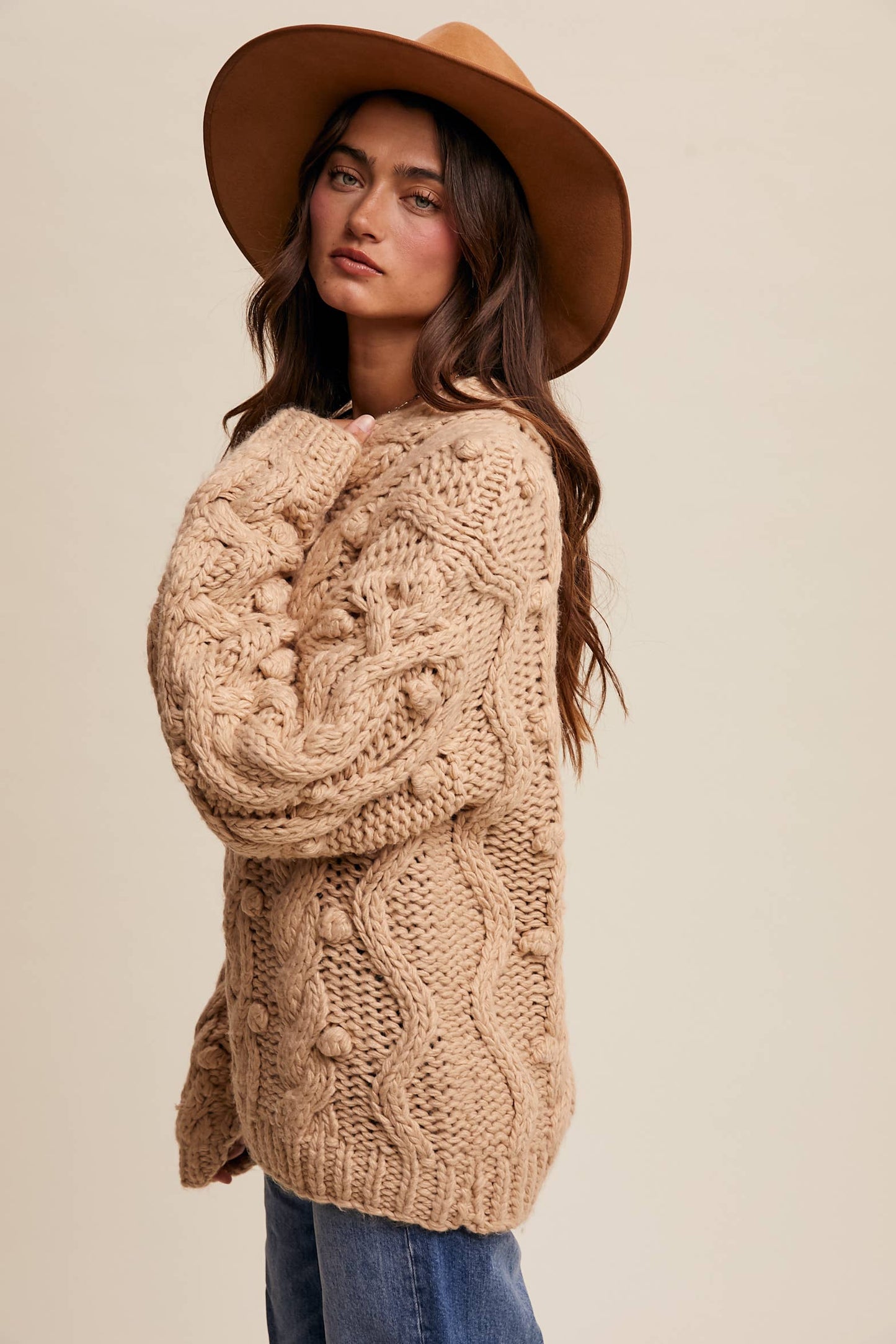 Chunky Cable Knit Sweater