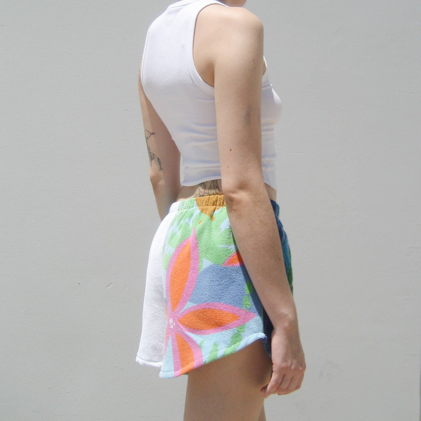 Dyed Towel Shorts