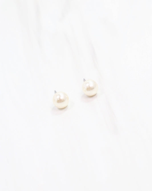 Foran Petite Pearl Stud Gold