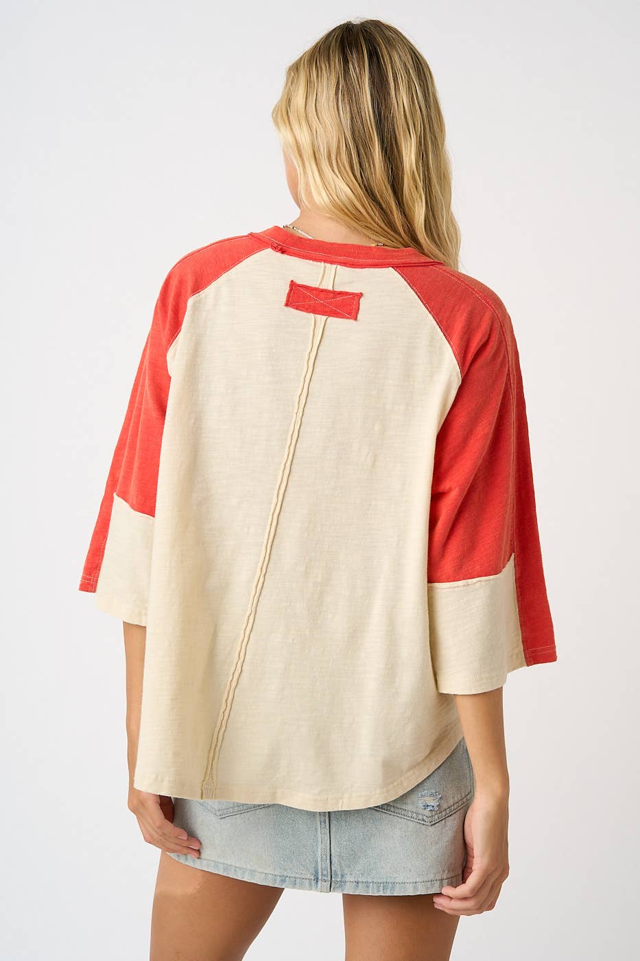 FOOTBALL PATCH COLOR BLOCK TOP