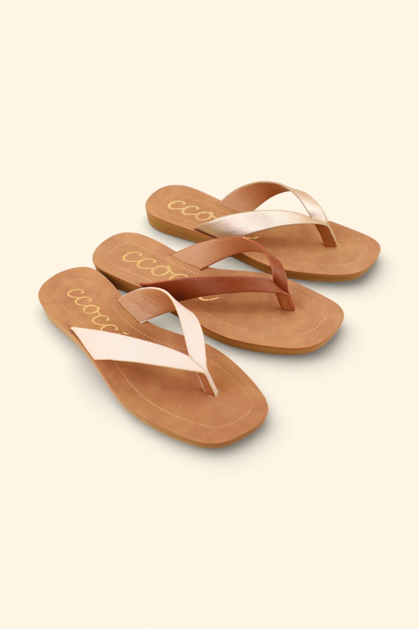 SIA MINIMAL FLIP FLOP THONG SANDALS