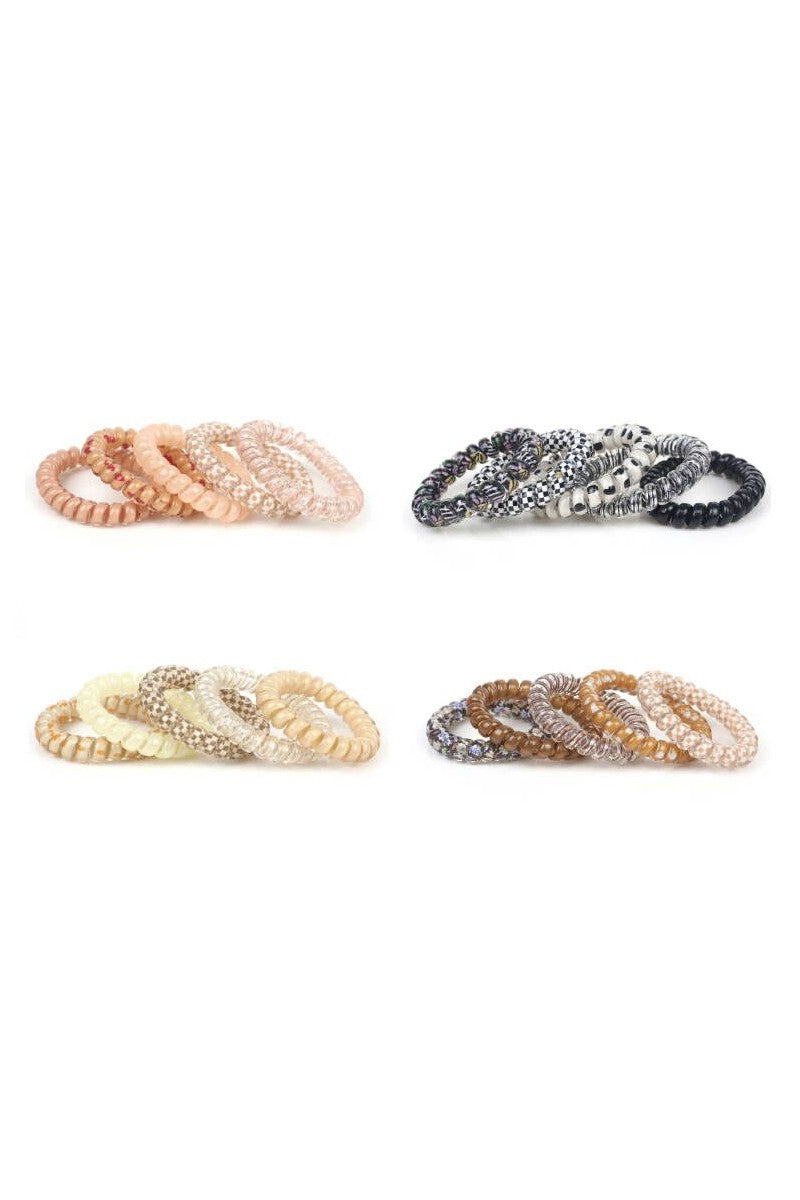 Flower Checker Hair Ties