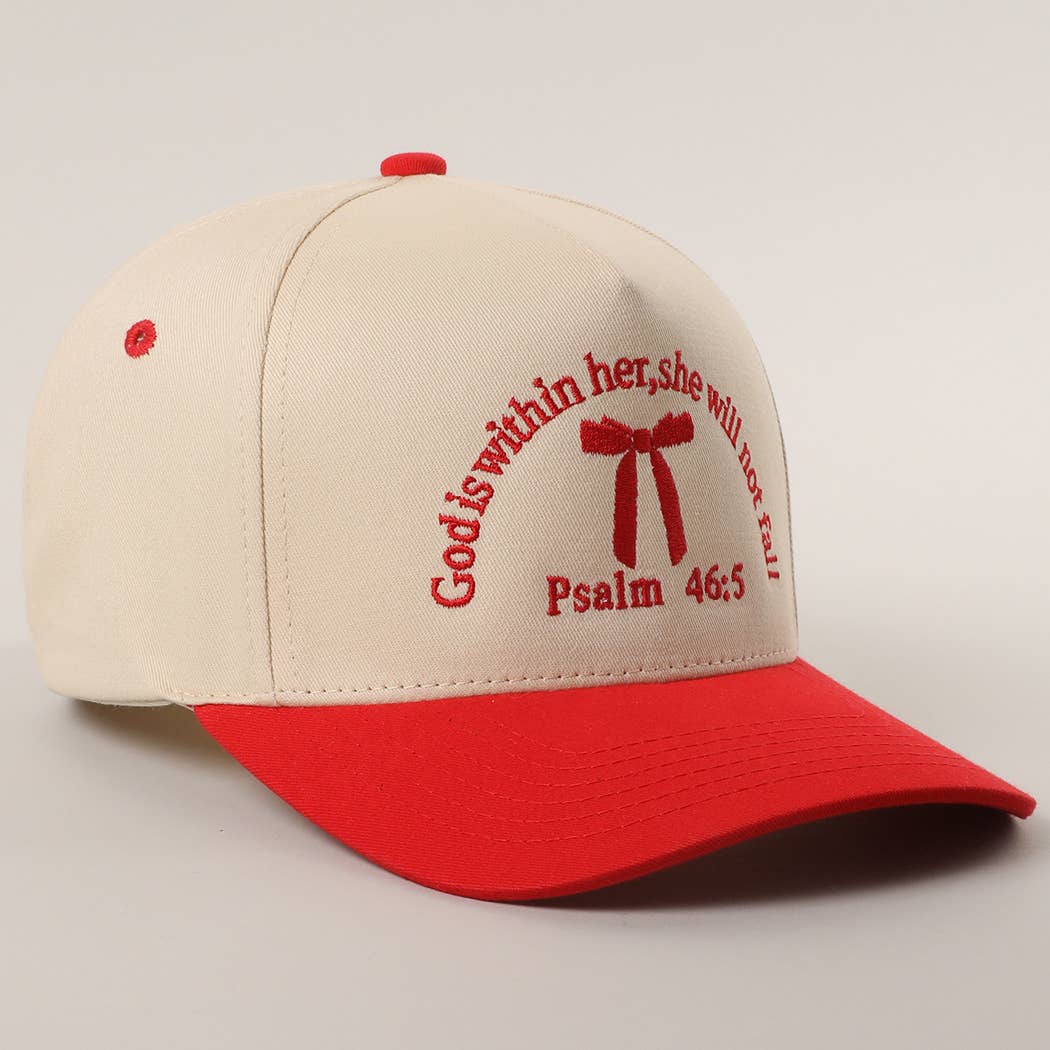 Psalm 46-5 Ribbon Embroidered Trucker Hat