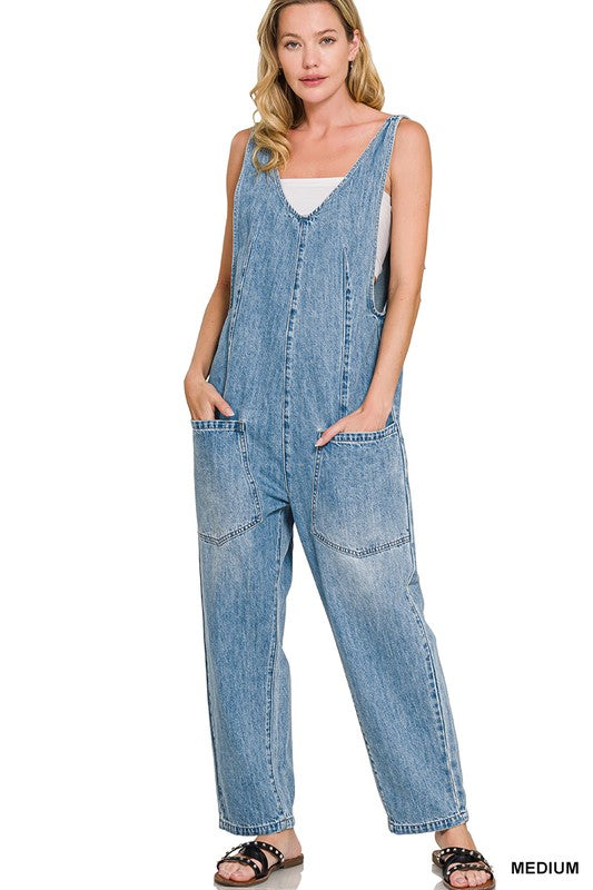 Denim Baggy Jumpsuit