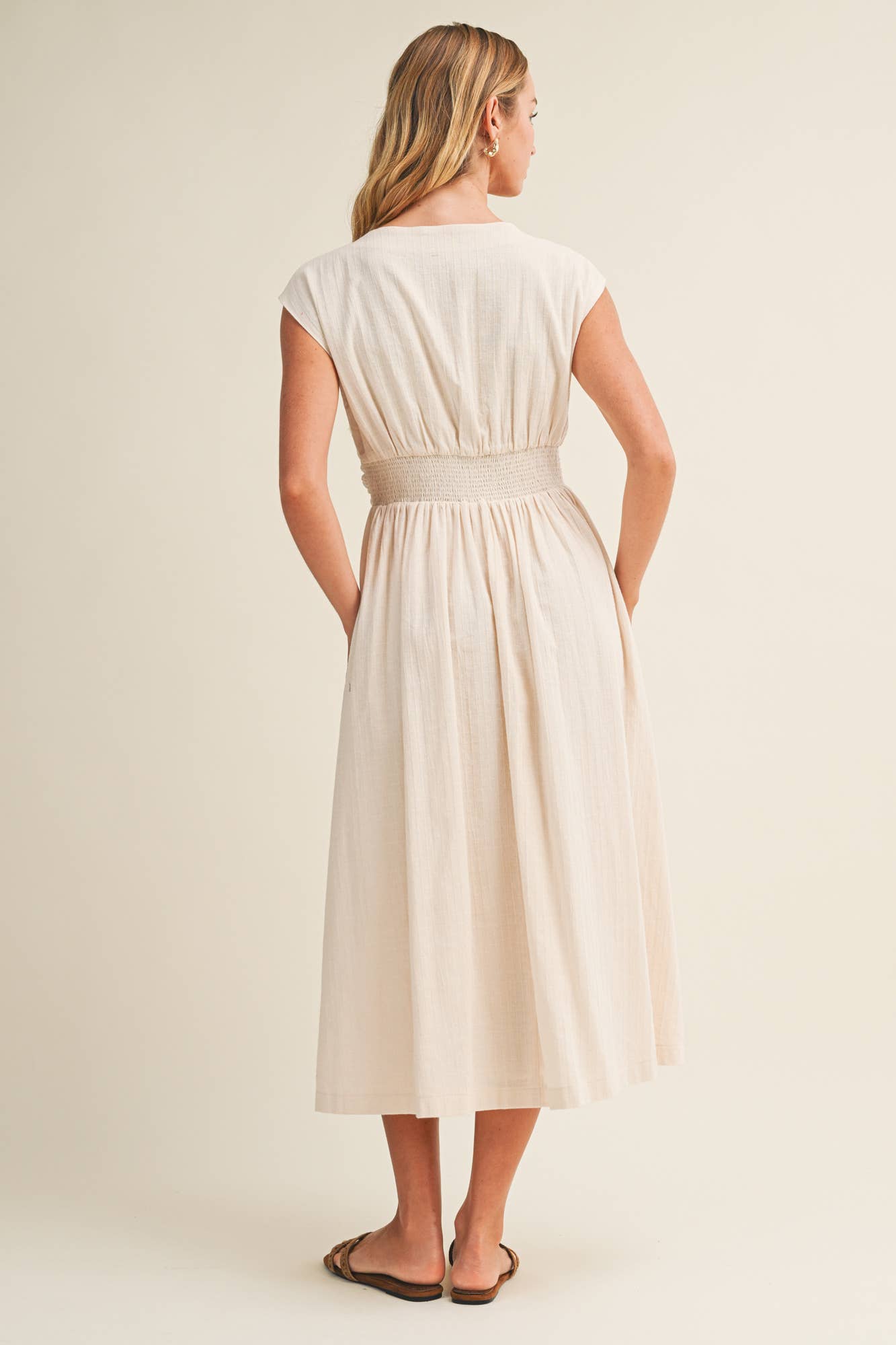 Twisted Knot Bodice A-Line Dress