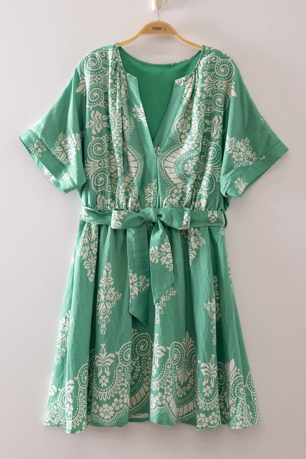 Printed Mini Boho Dress