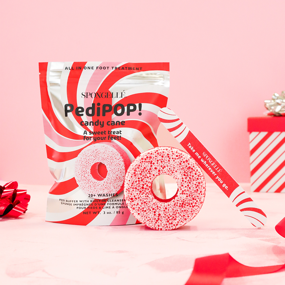 Candy Cane Holiday PediPOP Pedi Buffer & Nail File Christmas 2025
