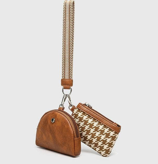 Checkered Coin Purse