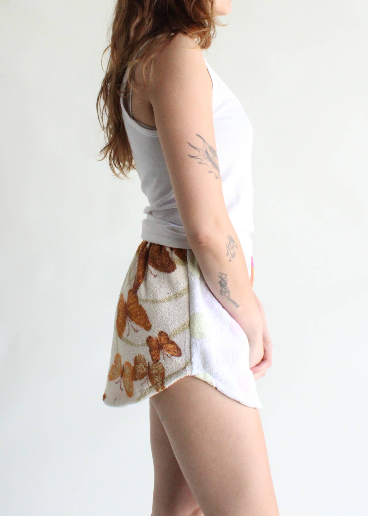 Dyed Towel Shorts