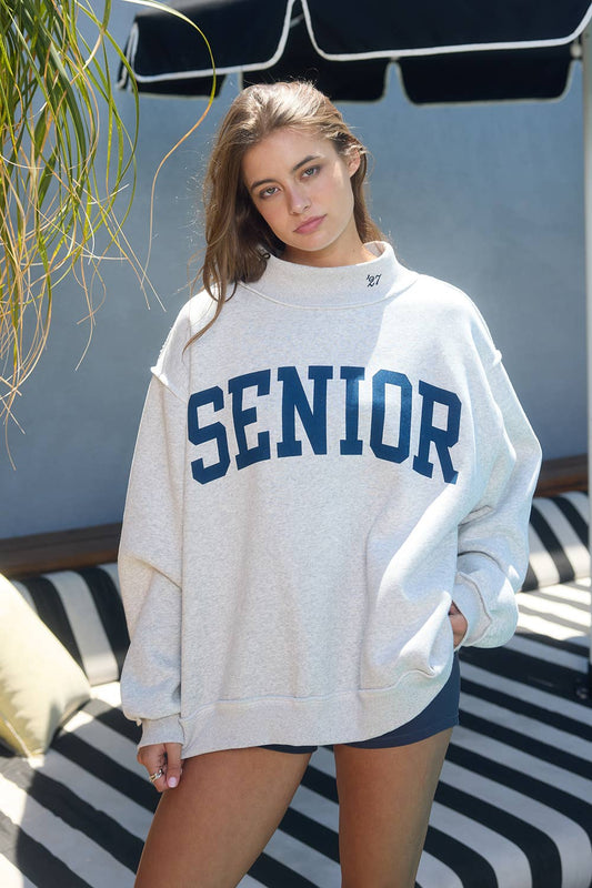 SENIOR Reversible Mock-Neck Sweatshirt