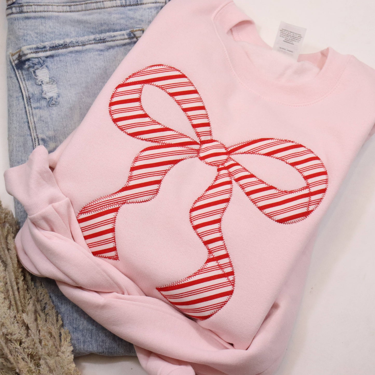 Peppermint Bow (Christmas) Sweatshirt  