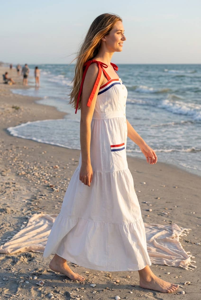 4th of july-inspired maxi dress