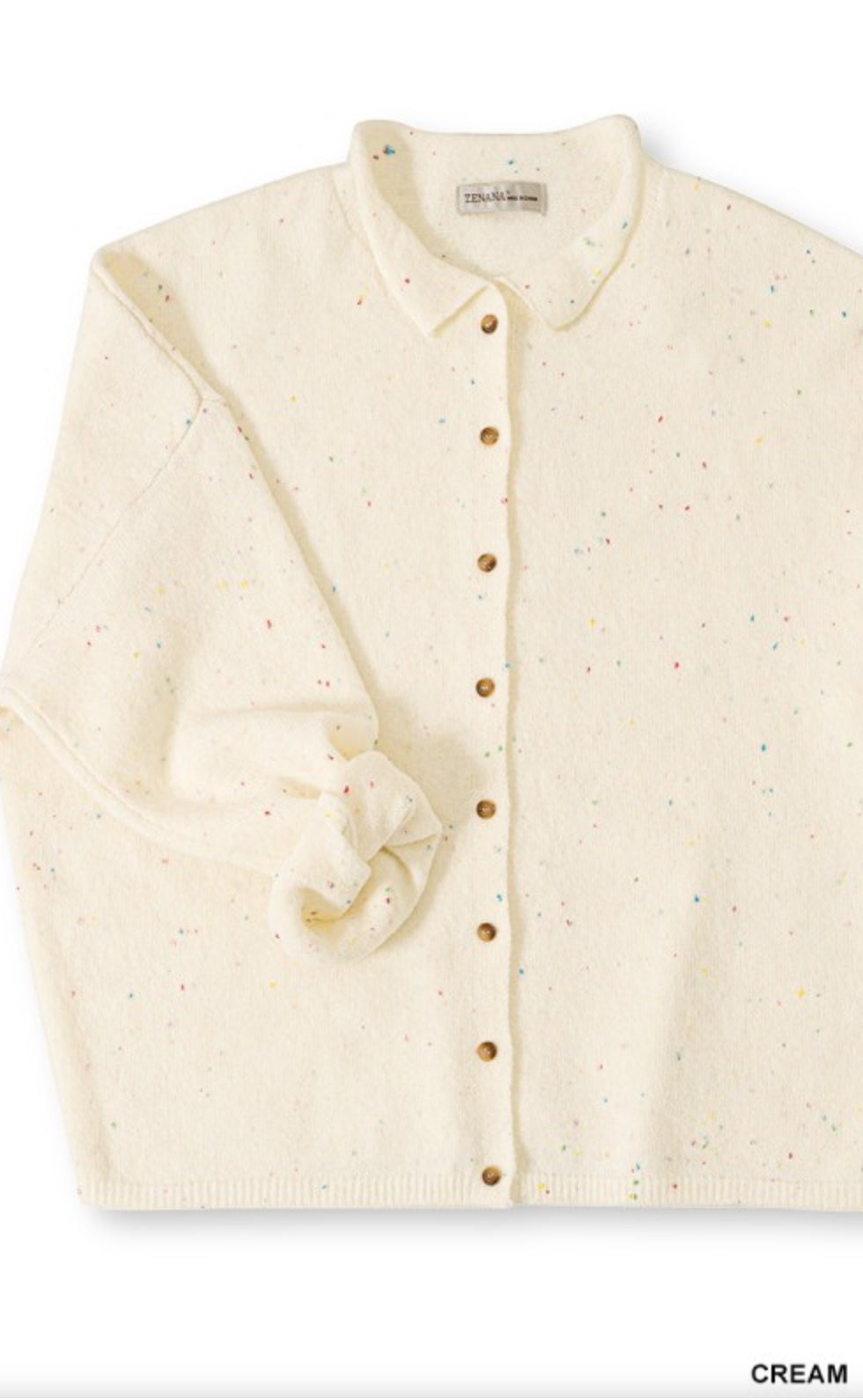 Collared Button Down Cardigan
