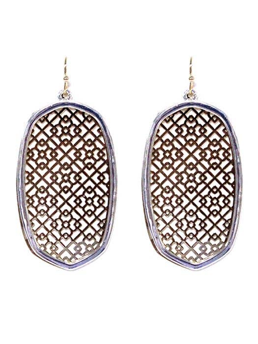 Pattern Dangle Earrings