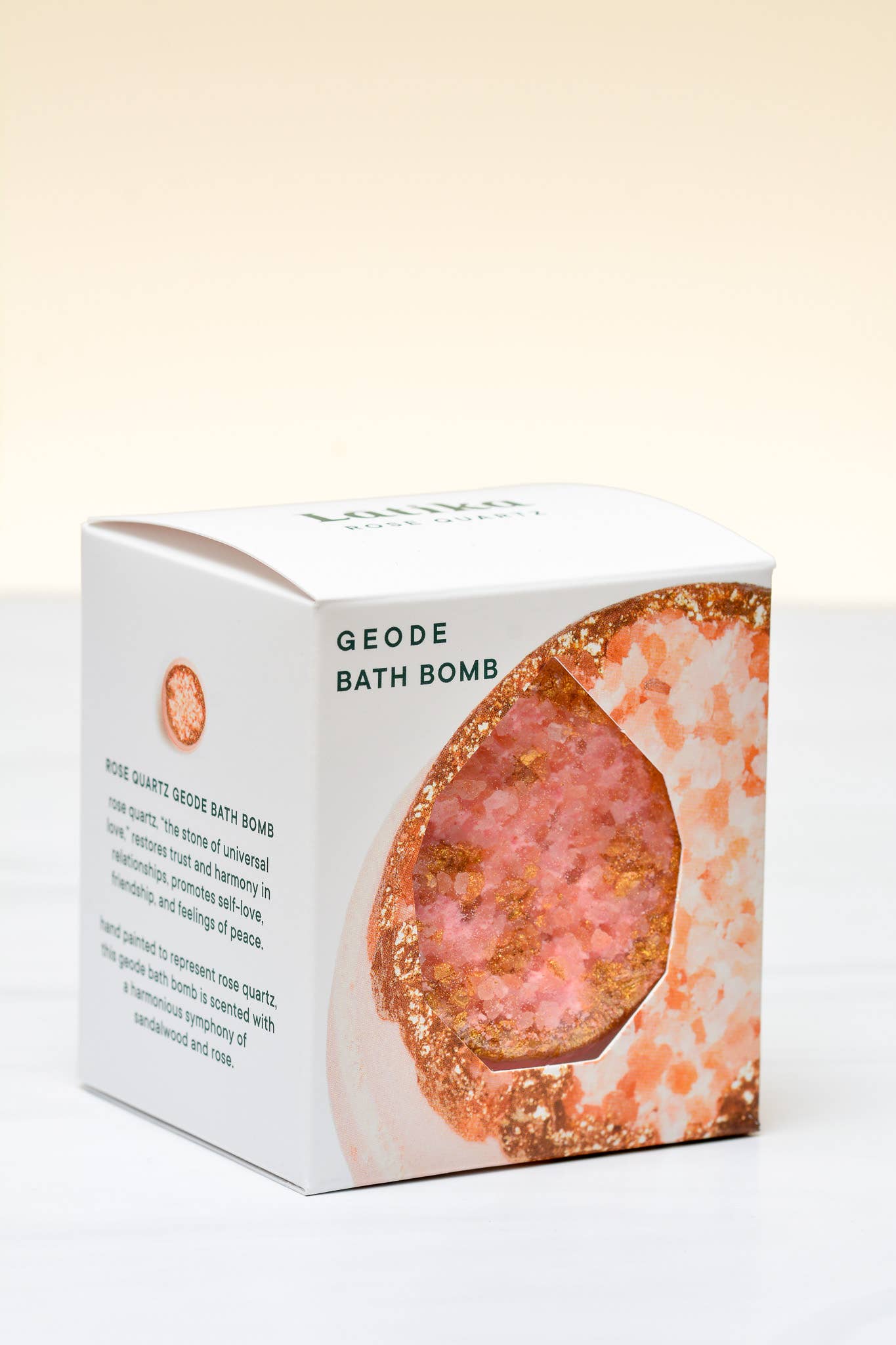 Rose Quartz Crystal Geode Bath Bomb 🎄 Pink Christmas gifts