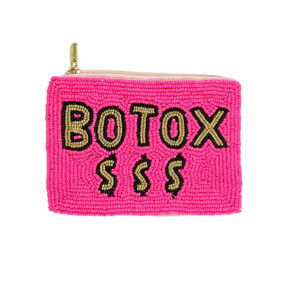 BOTOX Message Seed Beaded Mini Pouch