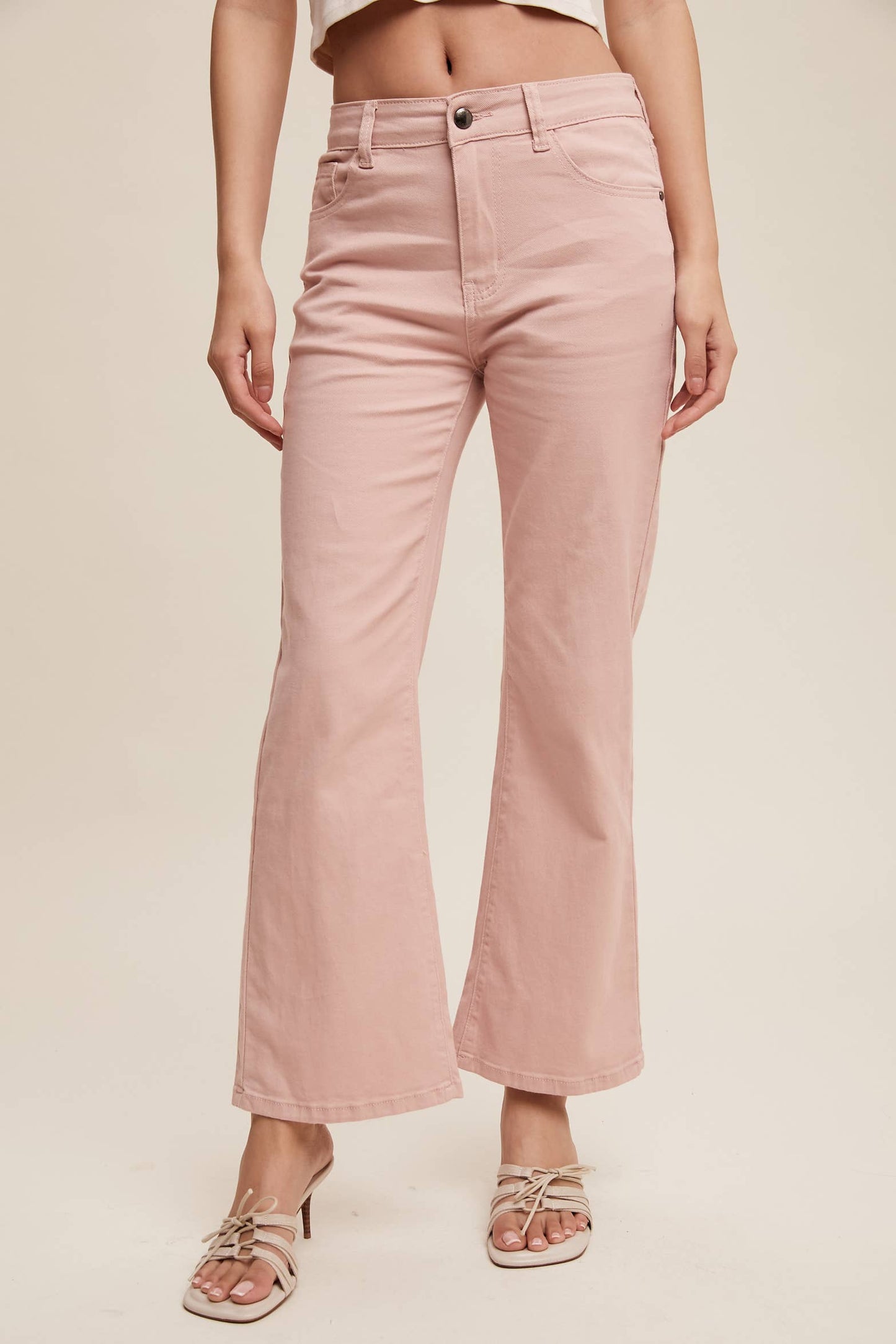 Stretch Wide-Leg Denim Jeans