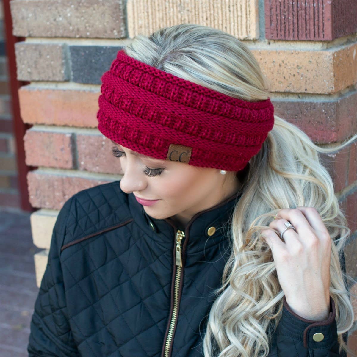 C.C Lined Pony Fashion Headband