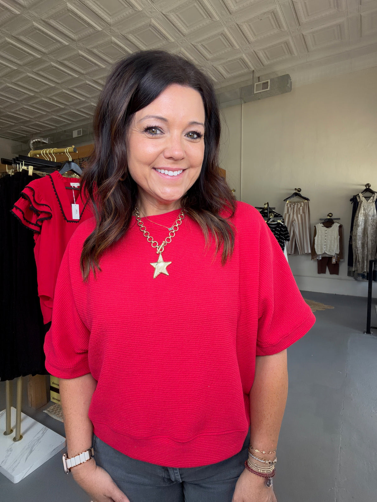 Double Knit Banded Top