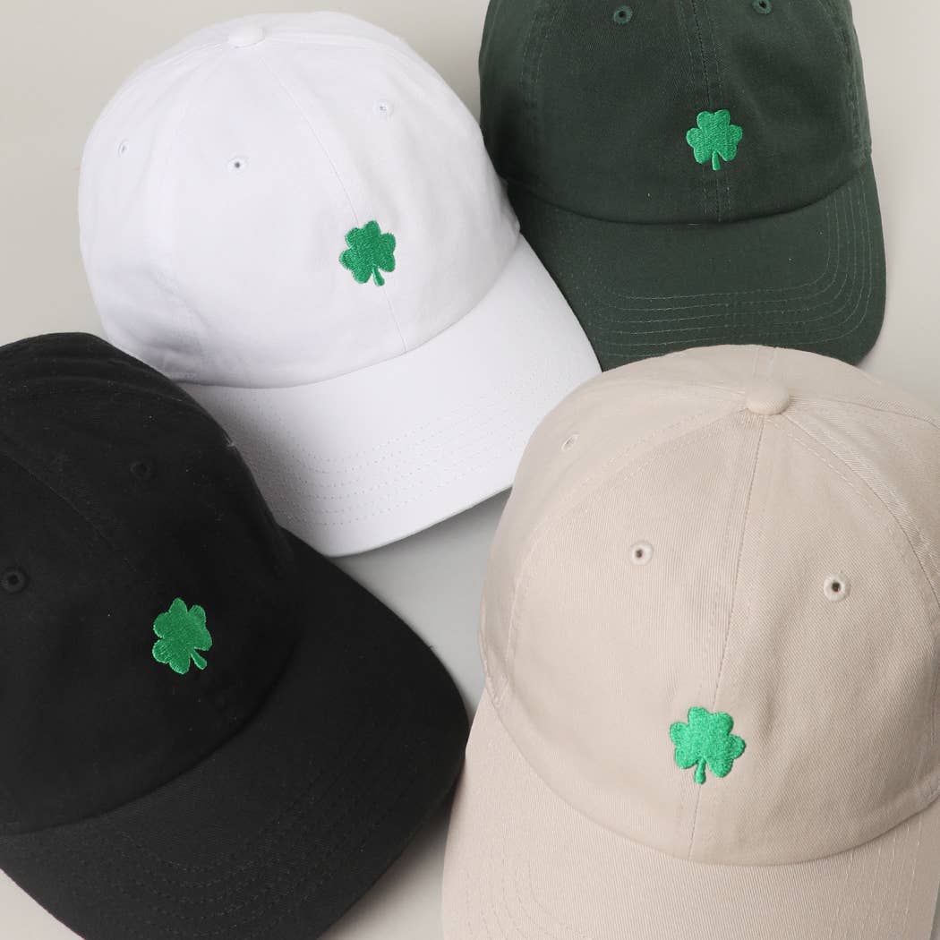 Lucky Clover St. Patrick's Day Embroidered Baseball Cap