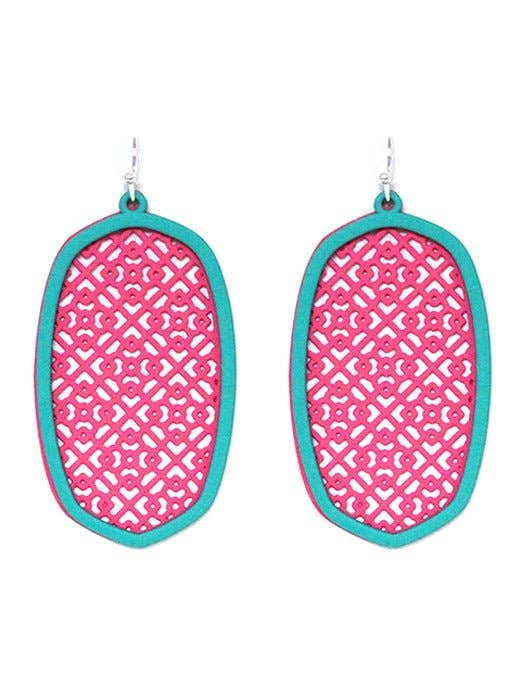 Pattern Dangle Earrings