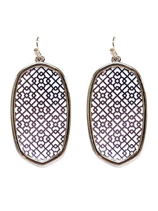 Pattern Dangle Earrings