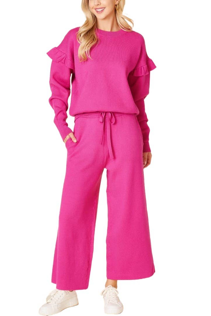 Solid Sweater Set