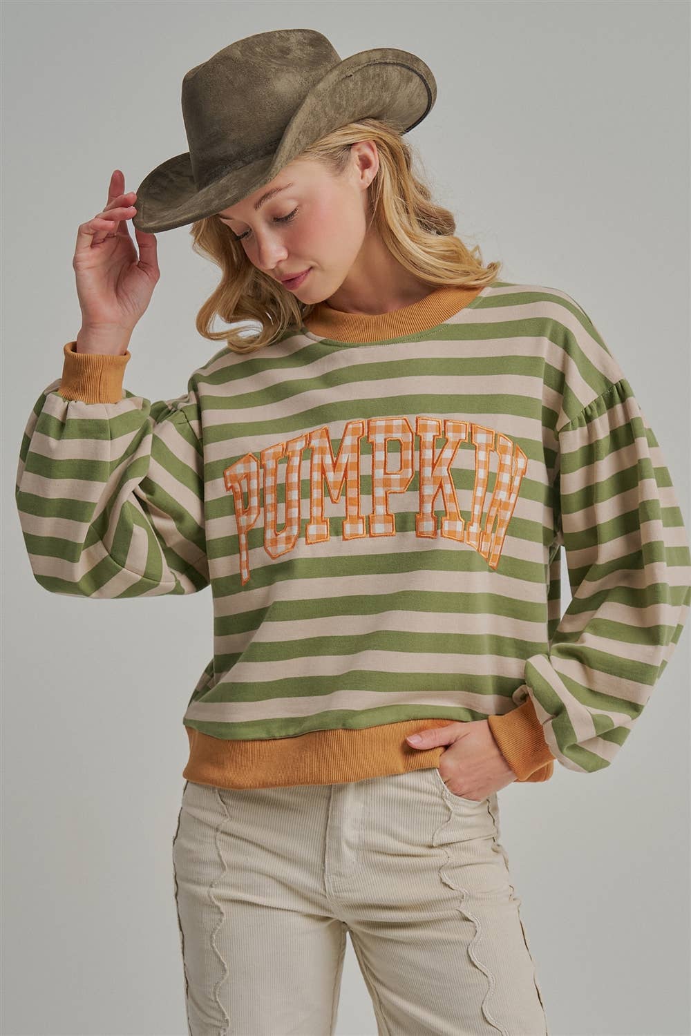 THANKSGIVING TOP WITH PUMPKIN