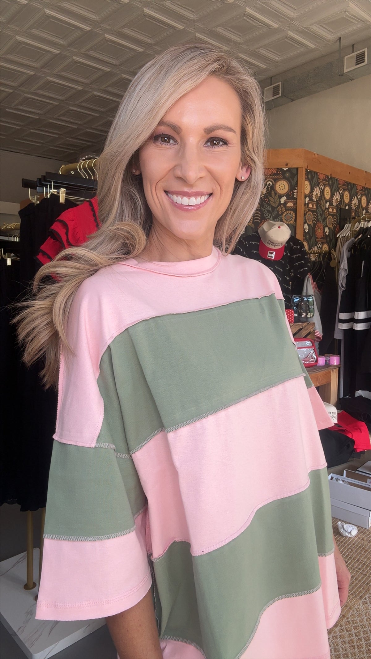 Polly Color Block Top