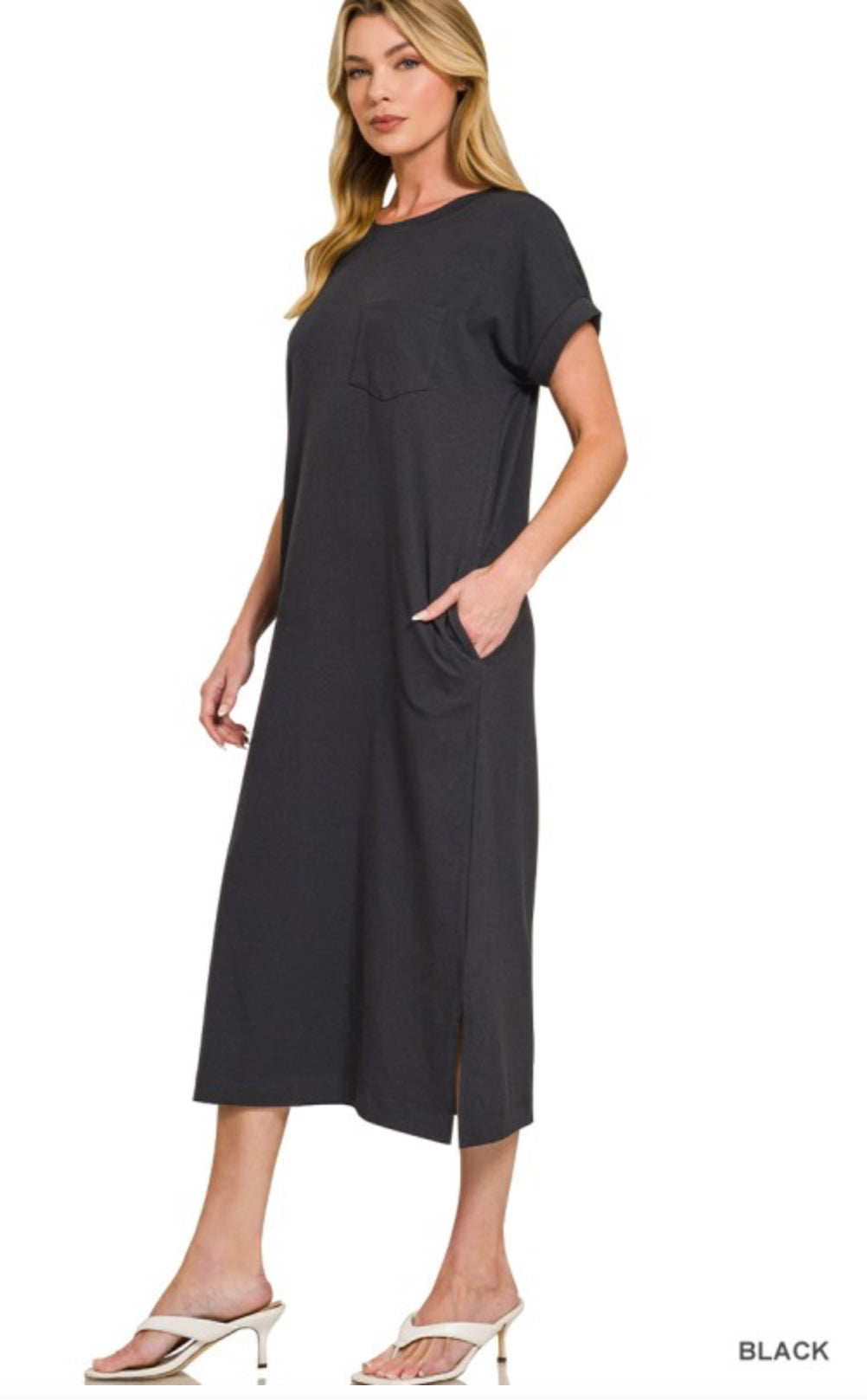 Round Neck Short Sleeve Dress
