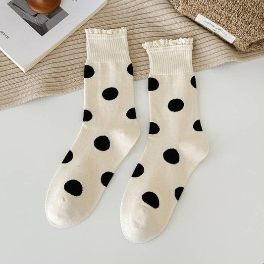 Polka Dot Lace Sweet Socks